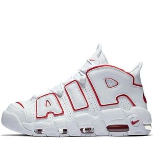Nike Air More Uptempo white Varsity Red
